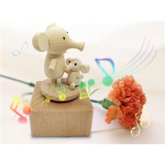 Cute Little Elephant Mini Music Box  |   Best Gift for Boy Girl Kids | Box Gift - Picture 6 of 6